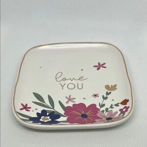 Karma Floral Jewelry Tray - White and Multicolor #3